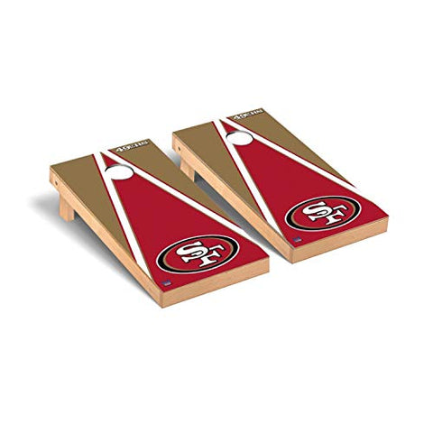 San Francisco 49ers NFL Football Regulation Cornhole Game Set Triangle Version