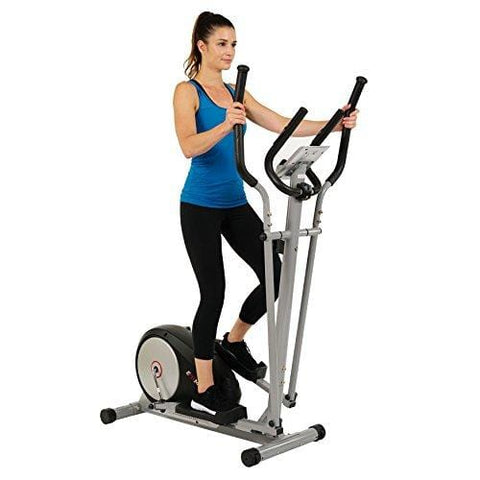 EFITMENT Magnetic Elliptical Machine Trainer w/LCD Monitor and Pulse Rate Grips - E006 (E006)