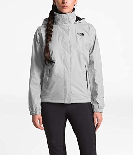 The North Face Women's Resolve 2 Jacket Mid Grey/TNF Black Large