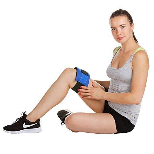 Reusable Gel Ice Pack for Injuries with Strap by Kinetic Labs | Hot Cold Gel Pack Wrap for Pain Relief | Best Ice Wrap for Elbow Ankle Knee Wrist Leg Shoulder Neck Arm Thigh Feet Headaches Surgery