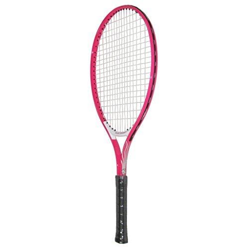 Pink Streak Junior Tennis Racquet - Strung with Cover (21")