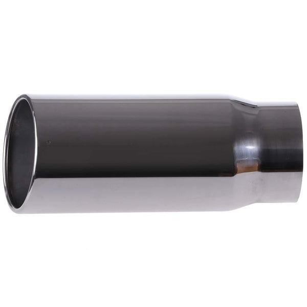 ECCPP Diesel Exhaust Tip 5" Inlet 6" Outlet Exhaust Tips 15" Long Mirror Polished Stainless Steel Exhaust Tailpipe
