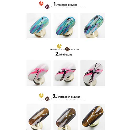 Vonrui Spider Gel Nail Art Line Silk Point Creative Pulling Wire Painting Gel Varnish Spider Web Gel 3D Emboss Soak Off White 4 colors/set - Ultra Pickleball