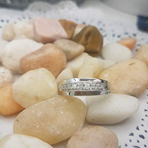 Dazzlingrock Collection 0.23 Carat (ctw) Sterling Silver Round Real Diamond Men's Wedding Anniversary Band Ring 1/4 CT, Size 9