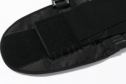 Back Brace with Suspenders for Men - Adjustable - Removable Shoulder Straps - Lumbar Support Belt - Lower Back Pain, Work, Lifting, Exercise, Gym - Neotech Care Brand - Black - Size L