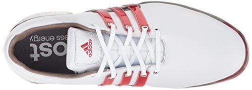 adidas Men's TOUR 360 2.0 Golf Shoe, White/Scarlet/Dark Silver Metallic, 11 M US [product _type] adidas - Ultra Pickleball - The Pickleball Paddle MegaStore