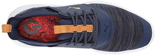 Puma Golf Men's Ignite Nxt Lace Golf Shoe, Peacoat Team Gold-Puma White, 7 M US