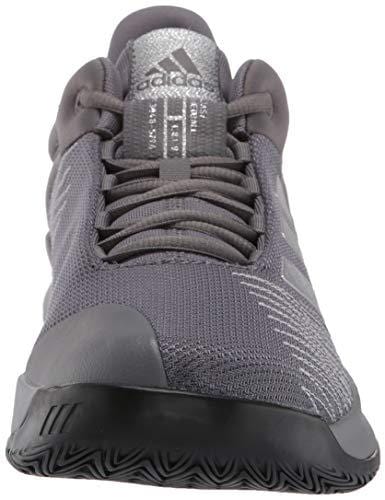 adidas Men's Pro Spark 2018 Low, Grey/Silver Metallic/Black 11 M US