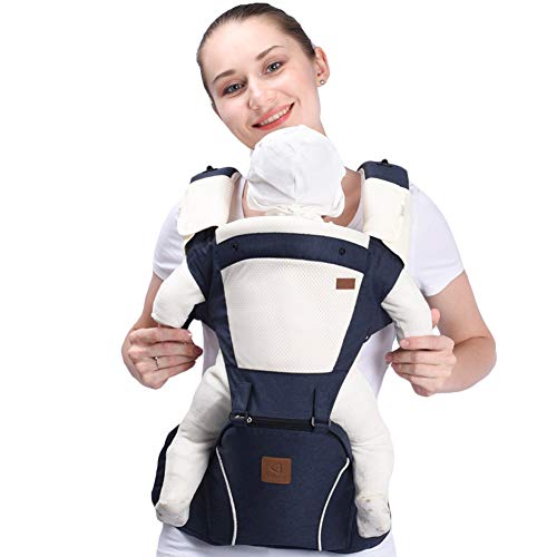 Bebamour New Style Designer Sling and Baby Carrier 2 in 1,Approved by U.S. Safety Standards (Denim Blue)