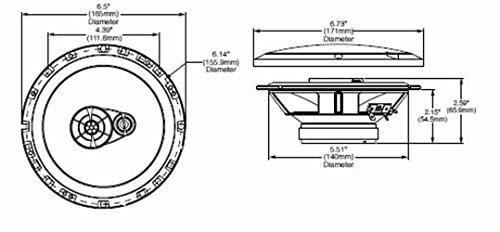 Rockford Fosgate R165X3 Prime 6.5" Full-Range 3-Way Coaxial Speaker (Pair)