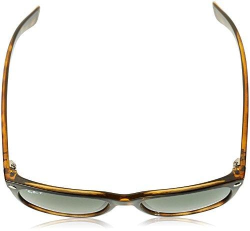 Ray-Ban, RB2132, New Wayfarer Sunglasses, Unisex Ray-Ban Sunglasses, 100% UV Protection, Polarized Wayfarer, Reduce Eye Strain, Lightweight Plastic Frame, Glass Lenses, 58 mm Frame