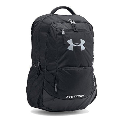 Under Armour Hustle 2.0 Backpack, Black (001)/Silver, One Size