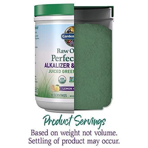 Garden of Life Raw Organic Perfect Food Alkalizer & Detoxifier Juiced Greens Superfood Powder - Lemon Ginger, 30 Servings (Packaging May Vary) - Non-GMO, Gluten Free Whole Food Dietary Supplement