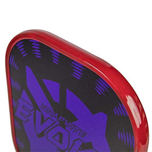 Onix Graphite Evoke XL Pickleball Paddle Features Polypropylene Core, Graphite Face, and Oversized Shape
