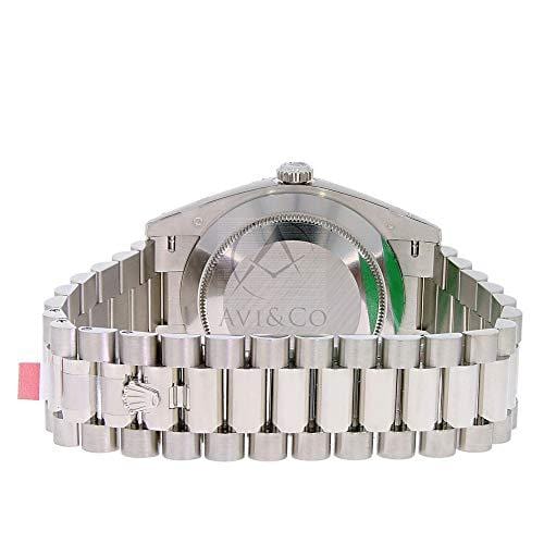 Rolex Day-Date 40 President White Gold Watch 228239 60th Anniversary Green Dial