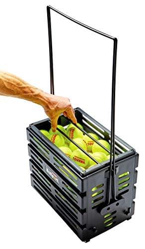 Tourna Ballport Deluxe Tennis Ball Hopper with Wheels - Holds 80 Balls - Ultra Pickleball