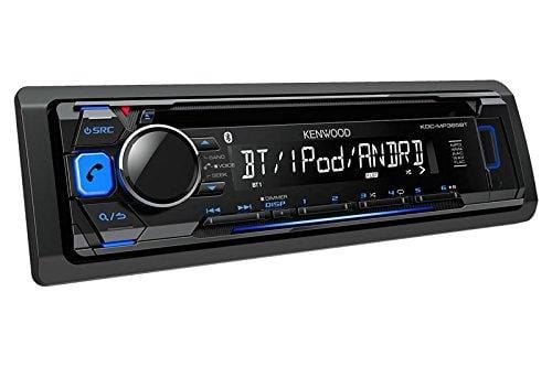 Kenwood Car Single DIN in-Dash CD MP3 Stereo Receiver USB AUX Inputs Built-in Bluetooth Dual Phone Connection iPod iPhone Control AM FM Radio Player