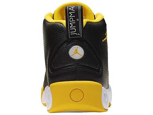 Nike Men's Jordan Jumpman Pro Black/University Gold/White Leather Basketball Shoes 10 M US