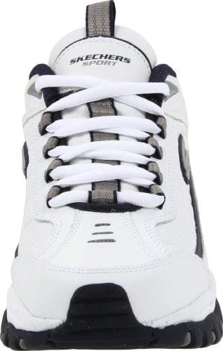 Skechers Sport Men's Energy Afterburn Lace-Up Sneaker,White/Navy,10.5 XW US