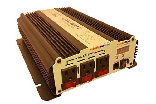 WindyNation 100 Watt Solar Panel Kit + 1500W VertaMax Power Inverter + 100ah AGM Deep Cycle Battery for RV, Boat, Off-Grid 12 Volt