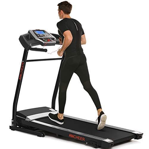 ANCHEER App Control Electric Treadmill (Black_APP Control)