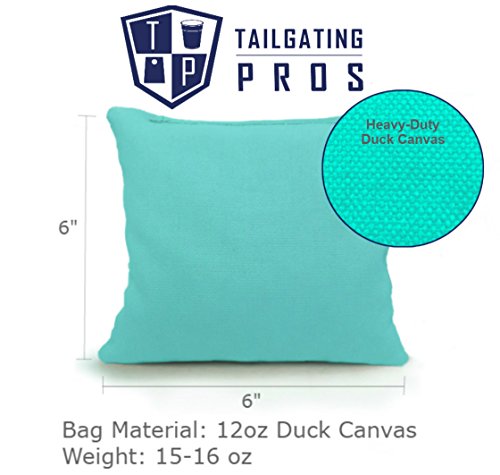 Tailgating Pros Premium Cornhole Game - Regulation or Tailgating Size Corn Hole Boards w/Corn Filled Bags & Optional LED Lights