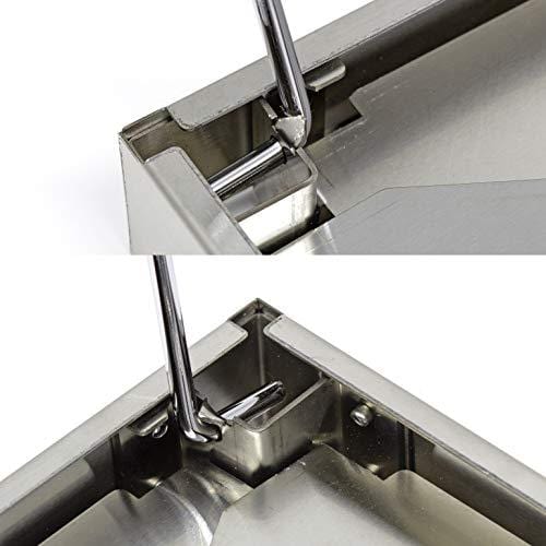 Portable Charcoal Grill for Camping Cooking with Carry Bag Small BBQ Pit Stainless Steel Mini Folding Grilling Stove for Travel, Picnic, RV, Fishing, Hunting or Job Site