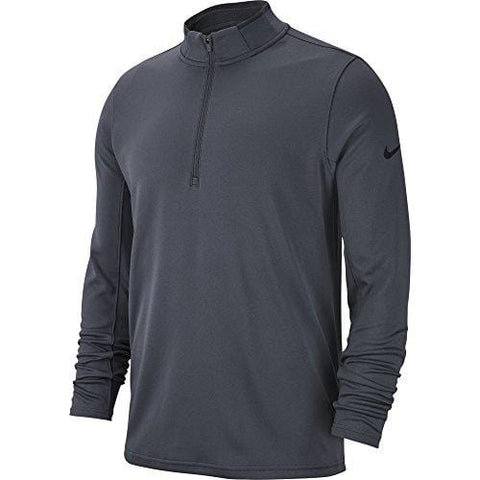 NIKE Men's Dry Half-Zip Golf Shirt, Dark Grey/Anthracite/Black, Medium