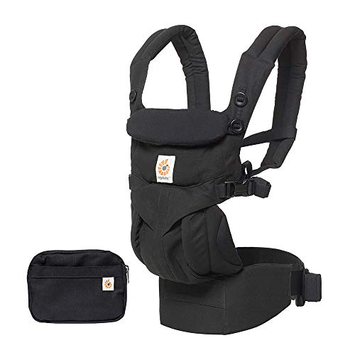 Ergobaby Carrier, Omni 360 All Carry Positions Baby Carrier, Pure Black