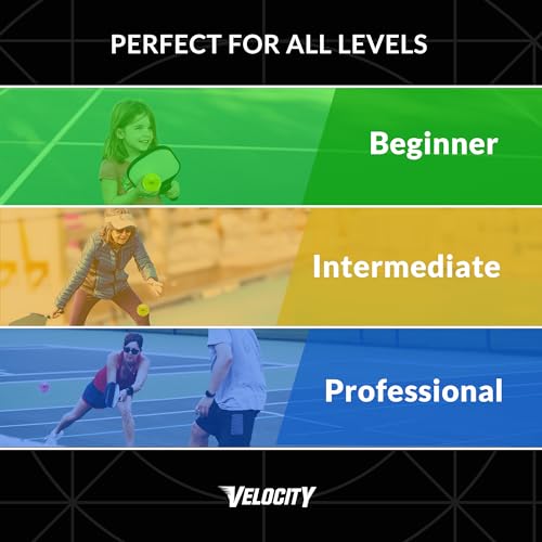 Velocity Outdoor Pickleball Balls, 3 Pack in Green - USAPA Approved Official Size and Weight 40 Hole Pickleballs