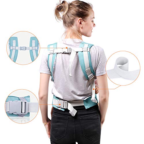 TIANCAIYIDING Ergonomic Baby Carrier，Soft & Breathable Baby Carriers Backpack Front and Back for Infants to Toddlers Up to 44 lbs