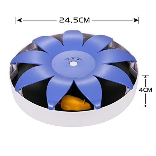 WingPet Interactive Electronic Cat Toy with Magnetic Mouse Automatic Spinning, Funny Chasing Teaser, Stimulate Cat's Senses & Hunting Instincts