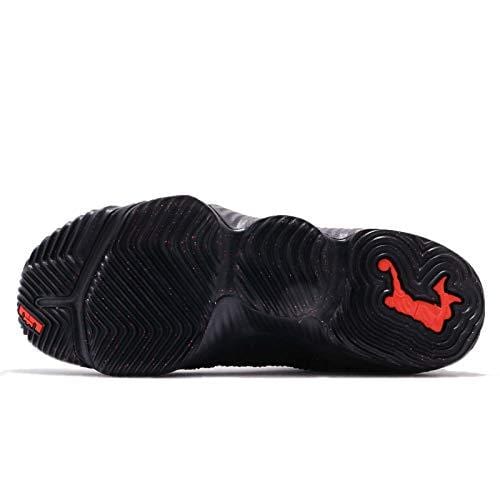 Nike Kids Lebron XVI GS, Black/Black-University RED, Youth Size 7