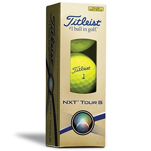 Titleist NXT Tour S Prior Generation Golf Balls, Yellow (One Dozen)