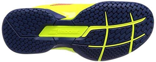 Babolat Men`s Propulse Rage All Court Tennis Shoes Blue and Fluo Aero (9.5 - TennisExpress)
