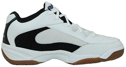 Python Wide (EE) Width Indoor Mid Racquetball (Squash, Indoor Pickleball, Badminton, Volleyball) Shoe (White; Size 8.5)