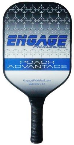 Engage Poach Advantage Pickleball Paddle (Blue/White 7.9-8.3 oz)