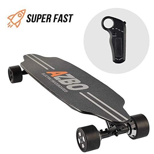 Electric Skateboard Longboard with Remote Control by AZBO | 2000W Dual Motor UL2272 Certified High Speed 25 MPH Motorized Wireless H6 Board | 18 Miles Max Range | LG Battery