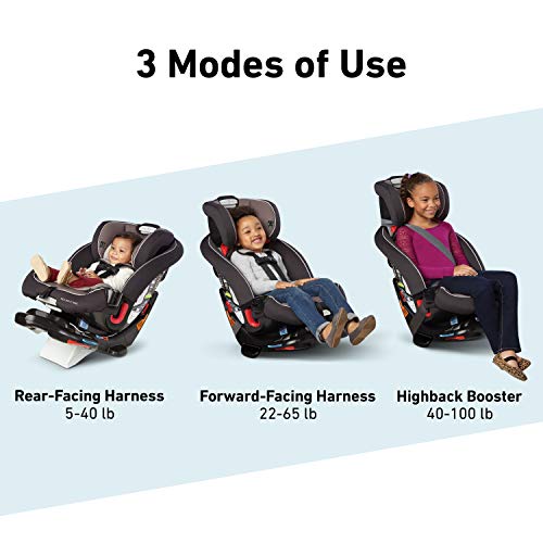 Graco Recline N' Ride 3 in 1 Car Seat | Infant to Toddler Car Seat featuring Easy, One Hand On the Go Recline, Murphy