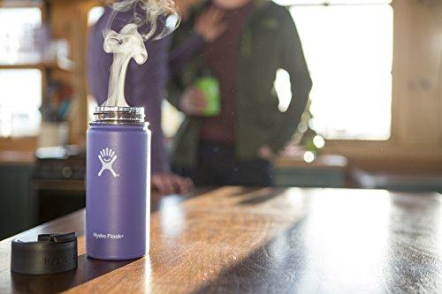 Hydro Flask Wide Mouth BPA Free Travel Mug Hydro Flip Lid, Black