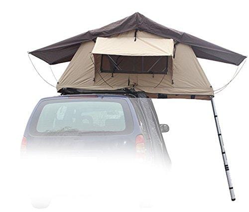 Offroading Gear Rooftop Tent, 48" x 84" x 50", Fits 2 People, for Truck/SUV/Car/Etc. - Tan