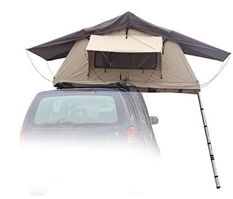 Offroading Gear Rooftop Tent, 48" x 84" x 50", Fits 2 People, for Truck/SUV/Car/Etc. - Tan