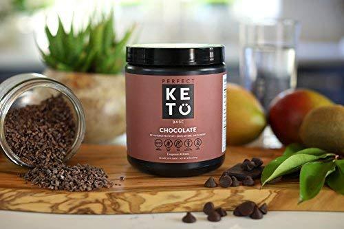 Perfect Keto Exogenous Ketones: Base BHB Salts Supplement. Ketones for Ketogenic Diet Best to Support Weight Management & Energy, Focus and Ketosis Beta-Hydroxybutyrate BHB Salt (Chocolate)