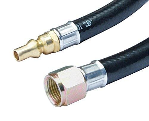 Stanbroil 12 Feet RV Connection Hose, 3/8 Female Flare x 1/4 Full Flow Quick-Connect Male Plug