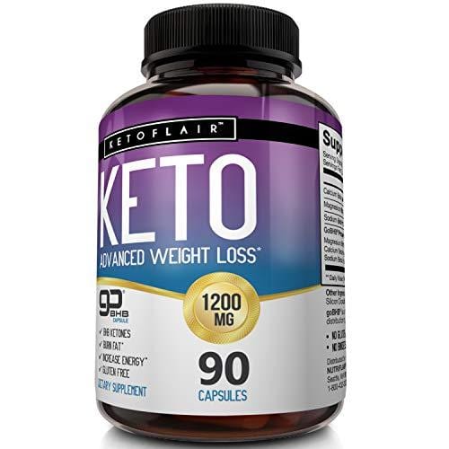 Best Keto Diet Pills GoBHB 1200mg, 90 Capsules Advanced Weight Loss Ketosis Supplement - Natural BHB Salts (beta hydroxybutyrate) Ketogenic Fat Burner, Carb Blocker, Non-GMO - Best Weight Loss Support