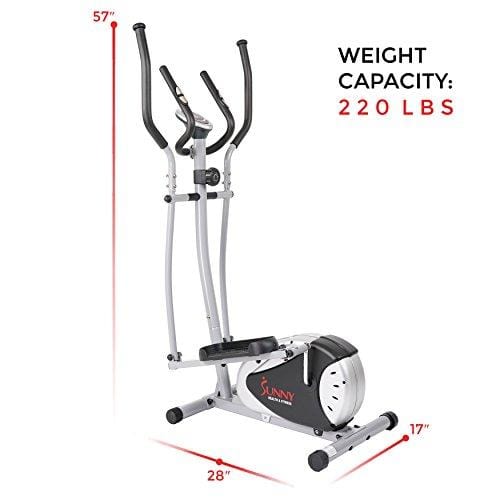 Magnetic Elliptical Machine Trainer by Sunny Health & Fitness - SF-E905