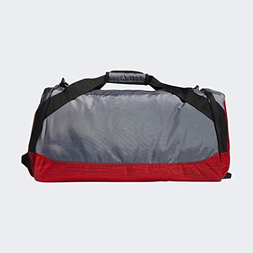 adidas Team Issue II Duffel Bag, Onix/Active Red Looper/Black, One Size