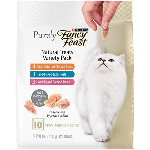 Purina Fancy Feast Purely Natural Cat Treats Variety Pack - (5) 10 ct. Pouches