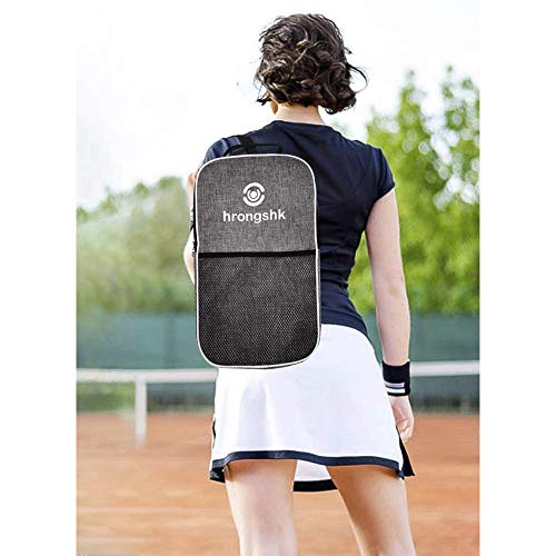 hrongshk Pickleball Paddles, Pickleball Paddles Set of 2, 4 Pickleball Balls and 1 Racket Bag, Lightweight Graphite Carbon Fiber Face, Polypropylene Honeycomb Core, Edge Guard Cushion Grip