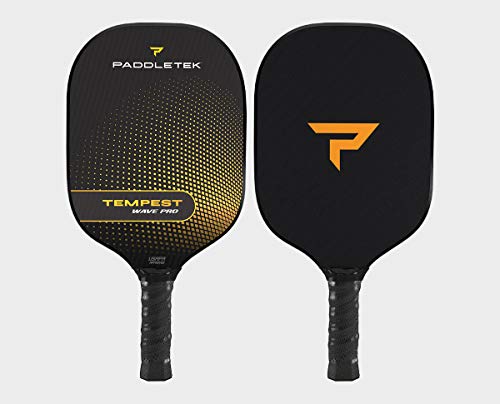 Paddletek Tempest Wave Pro Pickleball Paddle | Standard Grip | Horizon (Yellow)